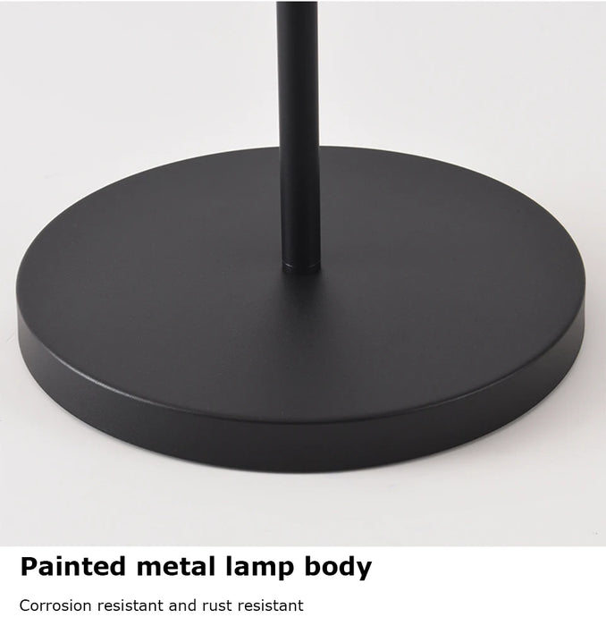 Outdoor Floor Lamp Solar Powered Light 4400 mAh Rechargeable Battery Cordless Light USB-C Charged IP54 Lamp for Lawn Pool Garden