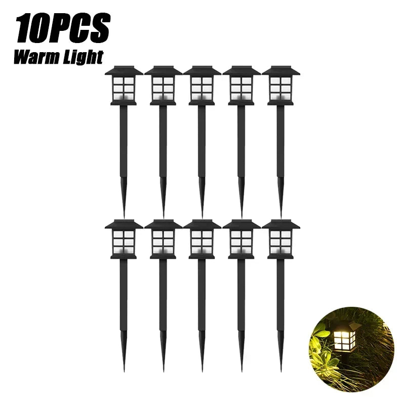 Led Solar Pathway Lights Waterproof Outdoor Solar Lamp for Garden/Landscape/Yard/Patio/Driveway/Walkway Lighting