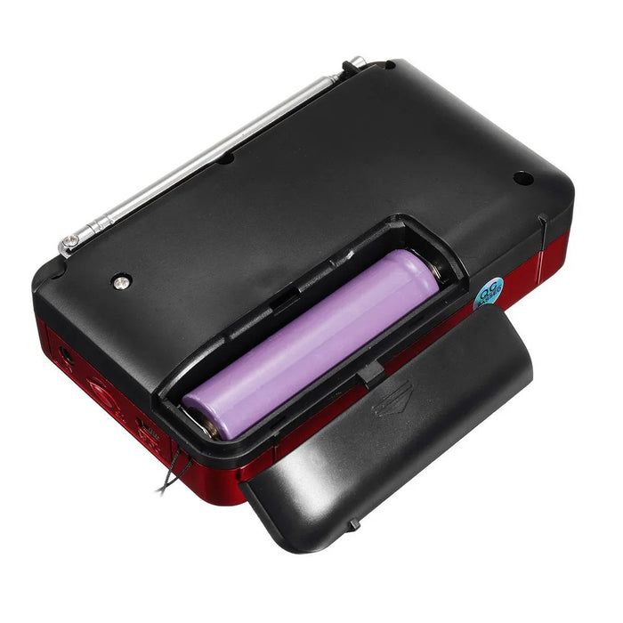 Portable Solar Powered Emergency Radio Hand Crank FM AM NOAA Weather Radio with LED Flashlight and Power Bank for Outdoor Use