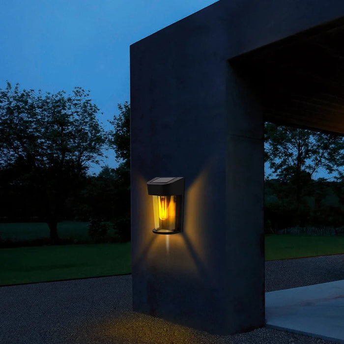 Solar Wall Lights Outdoor Porch Lights Fixture Solar Lantern Motion Sensor Waterproof Entryway Door Exterior Wall Lamp