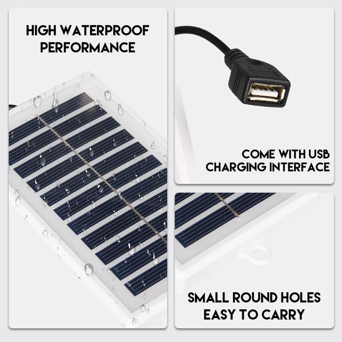 Solar Camping Equipment Emergency Tool Portable Power Source for Outdoor Use Travel Camping Flashlight Fan Mobile Phone Charging
