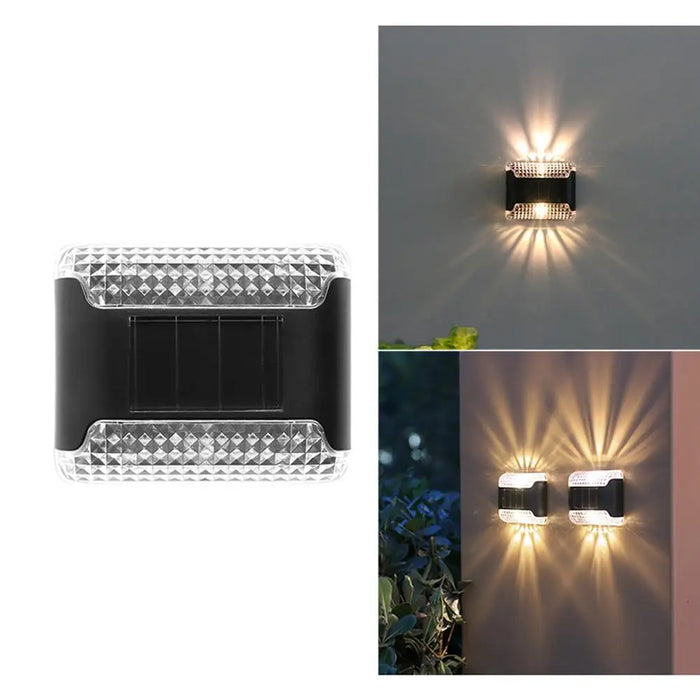 Solar Lights Outdoor Wall Waterproof Up and Down Wall Lights Garden Ambient Light for Garden Decoration Fence Patio Garage