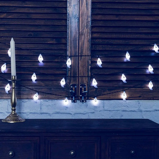 Solar Ghost Light Halloween Christmas Decoration Ghost String Led Lamp Sun Outdoor 100 LED for Waterproof Garland Party Decor