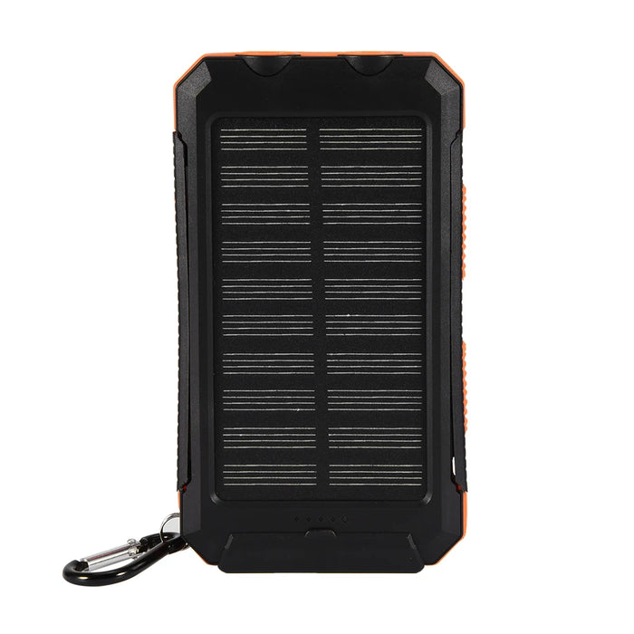 Protable 10000mAh Outdoor Fast Charge Solar Mobile Power Bank Case DIY Kit with Compass Power Bank Dual USB Portable Power Bank