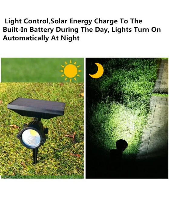 10W 15W Solar Lawn Lamp Outdoor landscape Spotlight IP65 Waterproof for Garden Backyard Pathway Driveway Patio Decor Spot Light