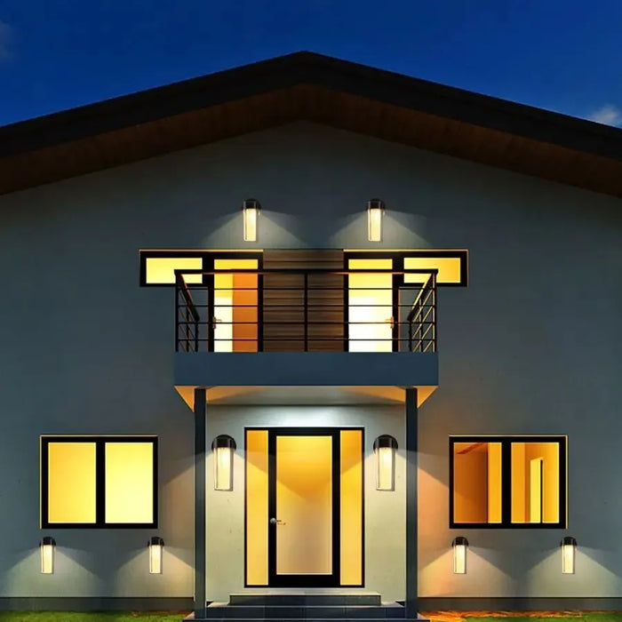 LED Solar Wall Mount Light Outdoor Solar Powered Auto On/Off Waterproof Garden Decoration Yard Post Porch Fence Lawn Lights