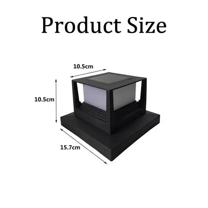 LED Solar Pillar Light Waterproof Solar Lights Outdoor Column Patio Fence Light Garden Sunlight for Courtyard Pathway Decor Lamp