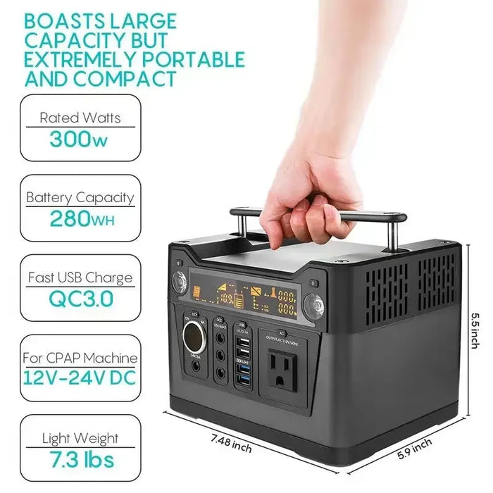 2019 Outdoor Camp Mobile Phone Charging 300w Solar Power Station Portable  Generator for Sale