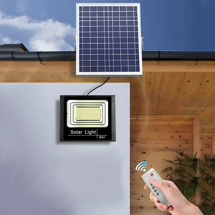 30-500W Solar Flood Lights with Remote Control Outdoor IP67 Waterproof Solar Powered Spotlight Solar Reflector Wall Lamps Hot