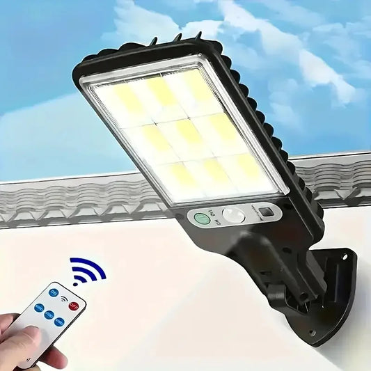 Wide Solar Outdoor LED Wall Light