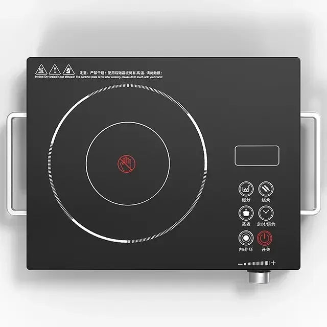 Solar Powered Stove Cooker 12v Dc 600W Battery Powered Cooker Ceramic Cooktops