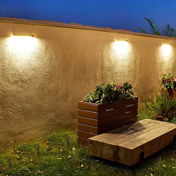 Solar Wall Light Outdoor Lighting Waterproof Fixture Doorway Courtyard Garden Balcony Home Decoration LED Solar Wall Lamp