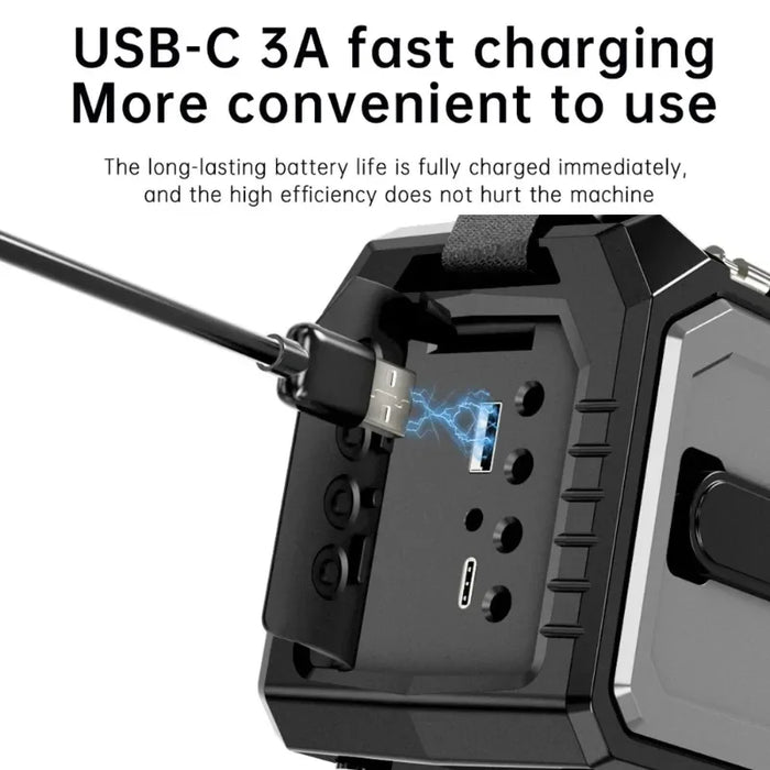 Emergency Radio AM/FM/WB NOAA Weather Radio Type-C Charging Solar Hand Crank Radio with ED Flashlight Reading Lamp Power Bank