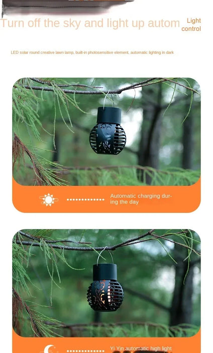 Outdoor Solar Lights Retro Lantern Lantern Lights Hanging Flame Lamp Landscape Lighting Floor Lights Spotlight Home Garden Decor