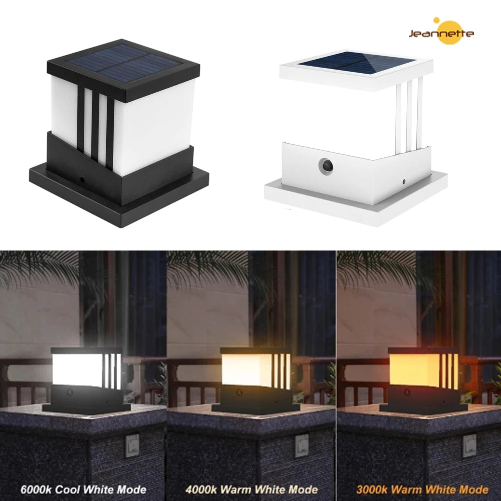 Solar Garden Light Outdoor Patio Fence Gate Street Lamp Waterproof Solar Post Light for Porch Stairs Lawn Courtyard Garden decor