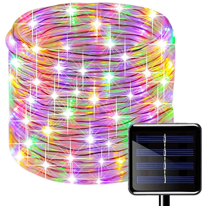 Solar LED Strings Lamp Waterproof Outdoor 300 Lights 8 Mode Garden Decortion Christmas for Wedding Party Holiday 32m/22m