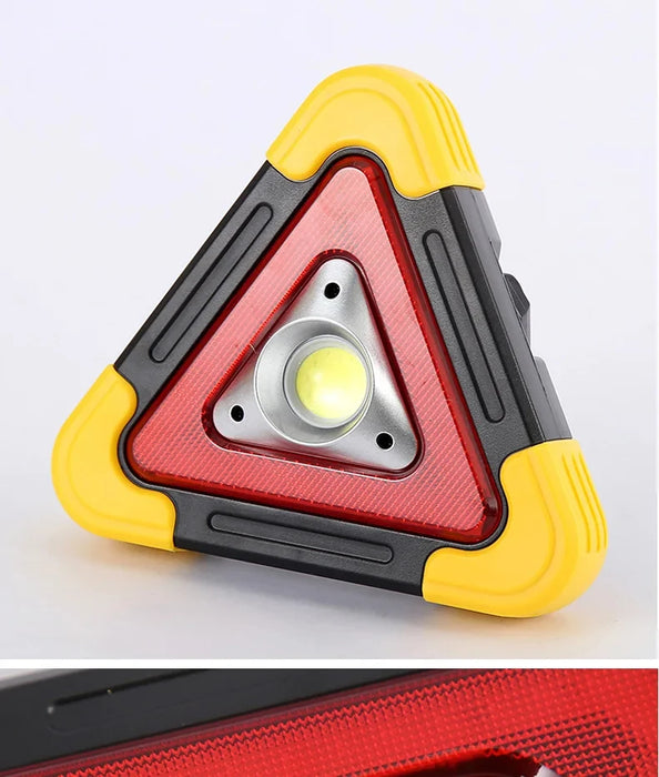 3 in 1 Solar Car Emergency Triangular Warning Light Safety Emergency Breakdown Alarm Lamp Portable Solar Light Camping Working