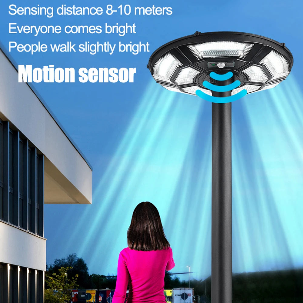Solar outdoor street lamp UFO solar street lamp garden lamp with sensorintelligent light sensesuitable for all kinds of scenes