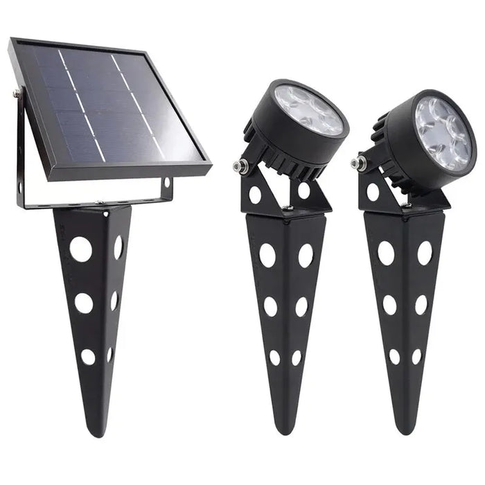 Solar Spot Lights Outdoor Legacy 50X LED Waterproop Auto ON/OFF Spotlight for Garden Yard Landscape Uplight Downlight