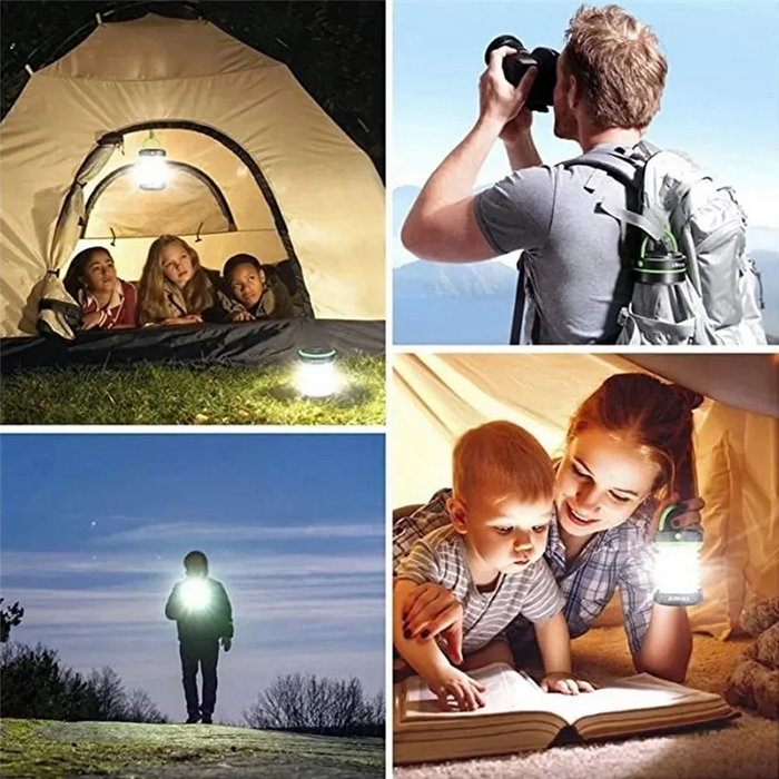 HHO-Camping Light Solar Rechargable Foldable Portable Lantern