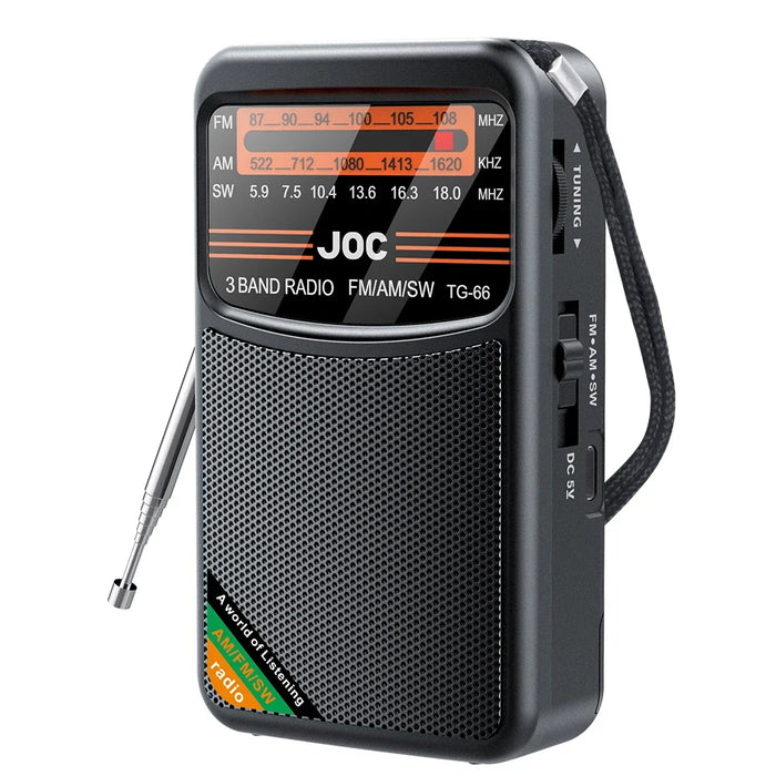 Solar Radio with Flashlight & BT Speaker Full Band Radio Emergency Radio for Outdoor Camping and Emergency