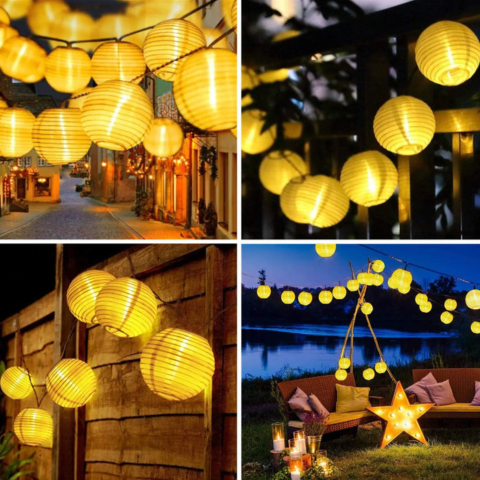 Solar String Lights 10/20/30 LED Outdoor Waterproof Christmas Garland Lantern Fairy Lamp String  for Garden Wedding Party Decor