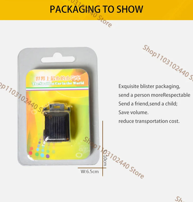 Solar Power Mini Racer Car, Educational STEM Toy for Kids, Funny Science Experiment Gadget No Batteries Needed, Cool Gift