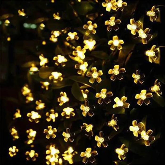 5/7/12M Solar LED Light Outdoor Garden Decoration Cherry Lights Waterproof Solar Powered Patio Light for Garden Party Christmas