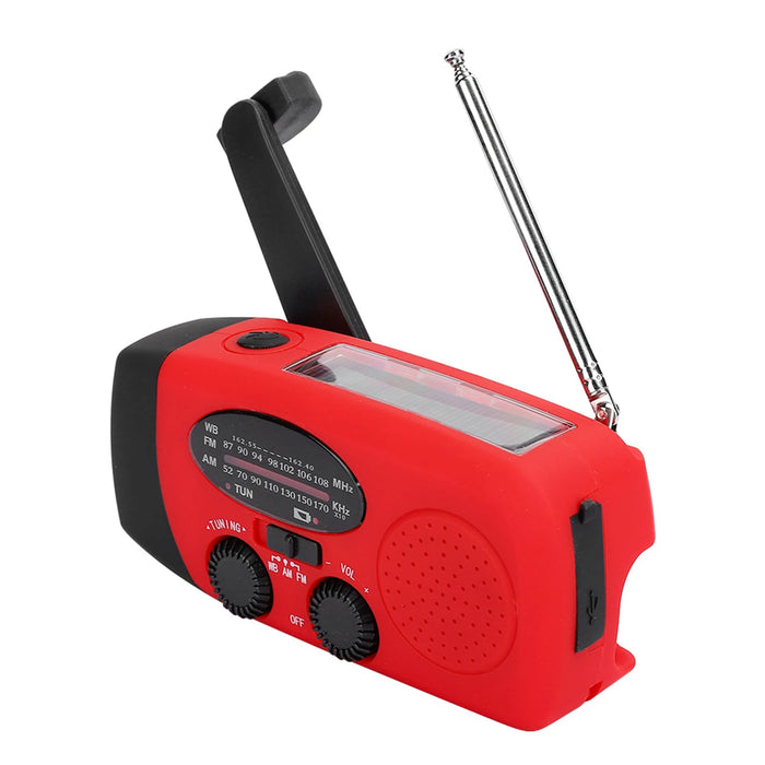 Hand Crank Radio Solar Charging LED Light Electricity Generate Disaster Solar Hand Crank Radio for Radio Emergency Light Radio