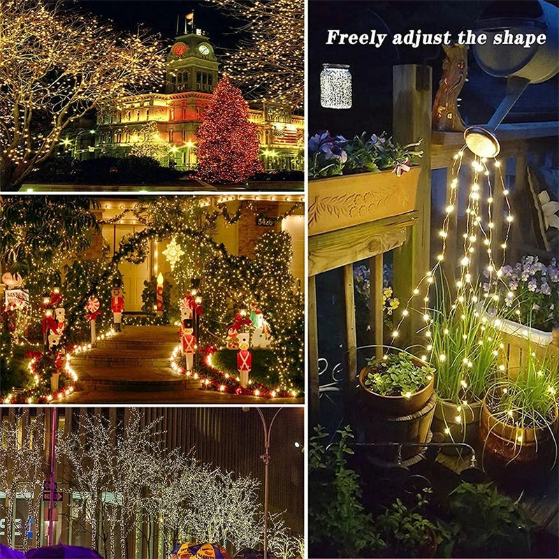 Solar String Fairy Light Ultra Long Outdoor Festoon LED Copper Waterproof Christmas Garland Decoration Garden Solar Lamp Decor