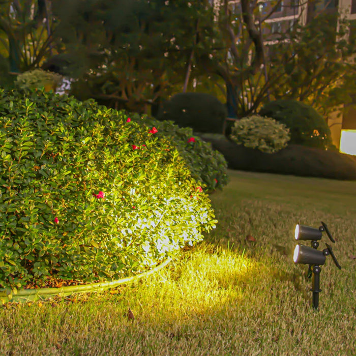 Outdoor Solar Spotlight 9LEDs Brightness Adjustable Spot Lights IP65 Waterproof Solar Spotlight for Garden Patios Porches