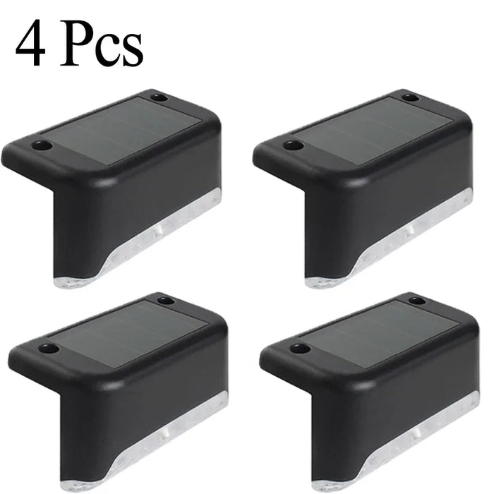 Solar Deck Lights 1-12 Pack Outdoor Step Lights Waterproof Led Solar Lights for Railing Stairs Step Fence Yard Patio and Pathway