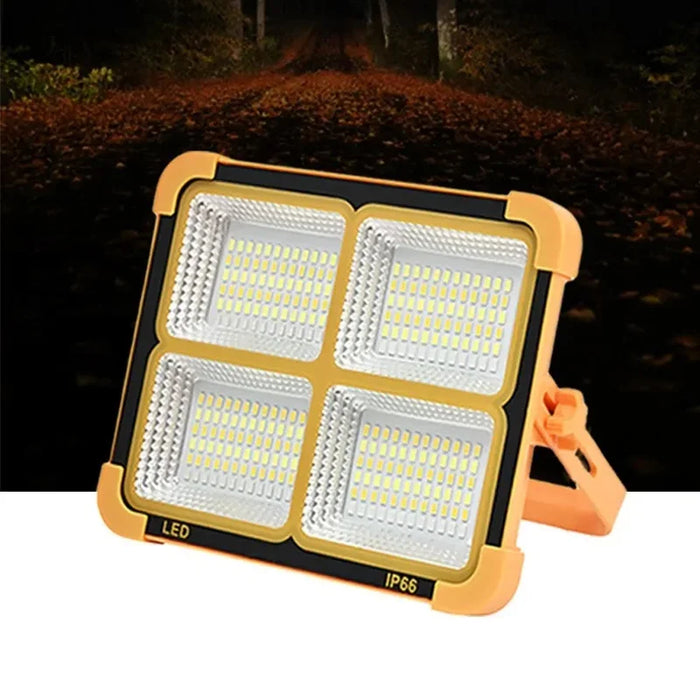 Solar Outdoor Lights Rechargeable Solar Flood Light LED Reflector Spotlight Rechargeable Projector Floodlight Construction Lamp