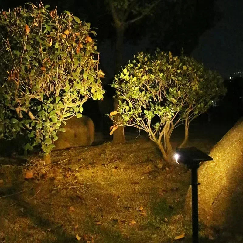 2/4Pcs Solar Powered 53LED Lamp Adjustable Solar Spotlight In-Ground IP65 Waterproof Landscape Wall Light Outdoor Lighting