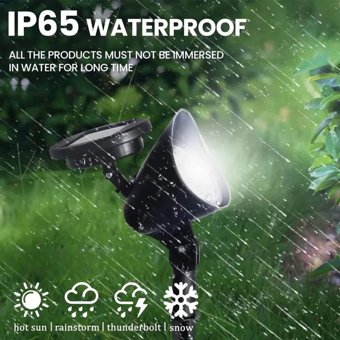 Solar LED Pathway Lawn Lamp Outdoor Waterproof Walkway Garden Decor Street Stake SpotLight for Landscape Yard Patio Driveway