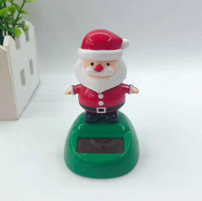 Christmas Desktop Home Decoration Solar Dancing Santa Claus Elk Snowman Merry Christmas Gift Home Accessorie Festival Decoration