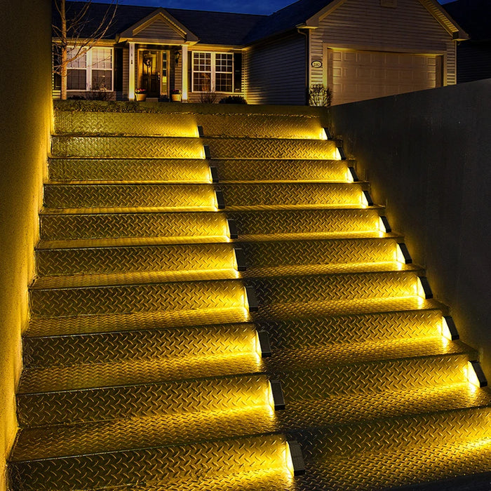 Solar Step Lights, Outdoor Stair Lights, Step Lights, Courtyard Decorative Atmosphere Lights, Suitable for Courtyard, Garden, Park, Deck, Stair Step Decoration