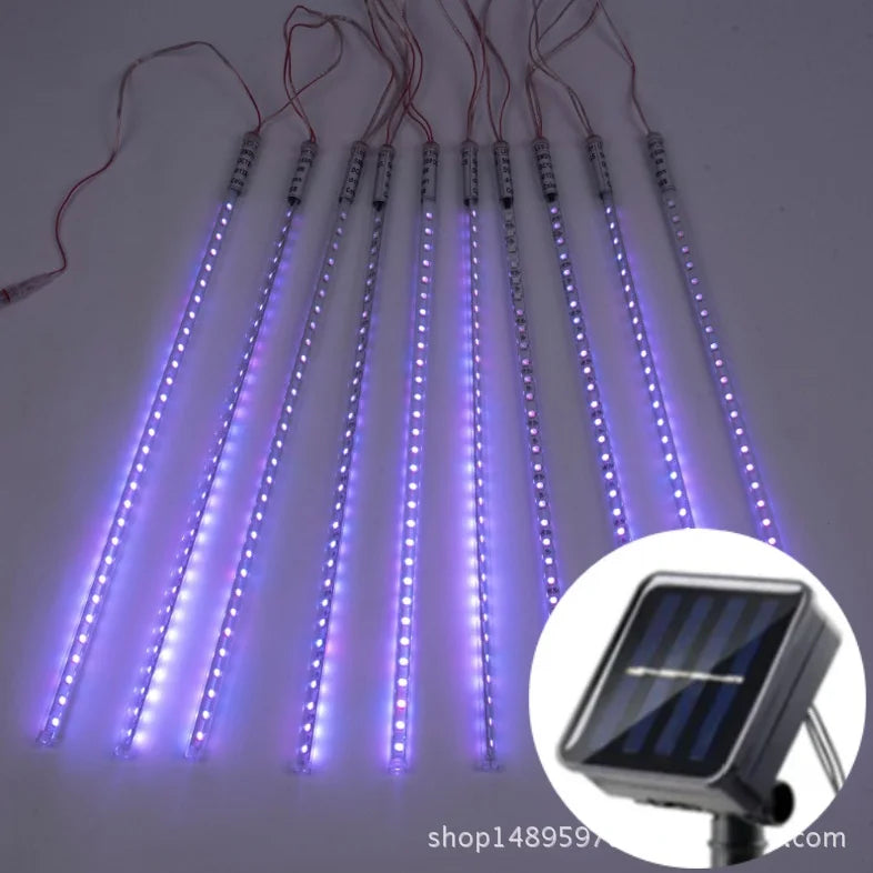 Solar Led Light Outdoor Meteor Shower Rain Lights Waterproof Garden Decor Outdoor Street Garland New Year Christmas Decoration