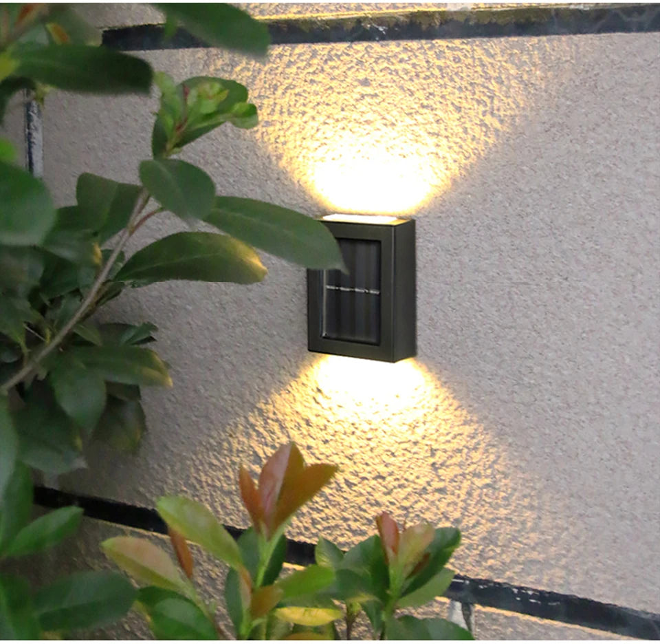 Solar Outdoor Street Light Wall Light Up Down Spotlight Solar Powered Waterproof Solar Light Garden Patio Decoration