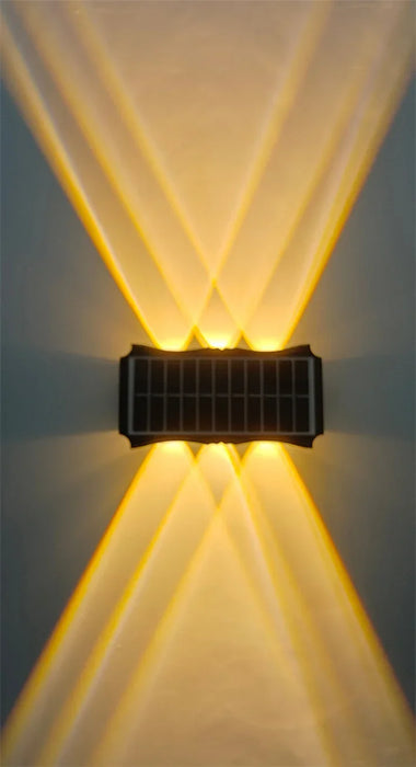 Solar LED Light Wall Lamp Outdoor Waterproof High Brightness Up And Down Luminous Lighting for Outdoor Garden Decoration