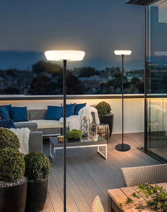 Nordic Outdoor Waterproof Solar Floor Light USB Portable Charging Minimalist Internet Red LED Eye Protection Courtyard Light