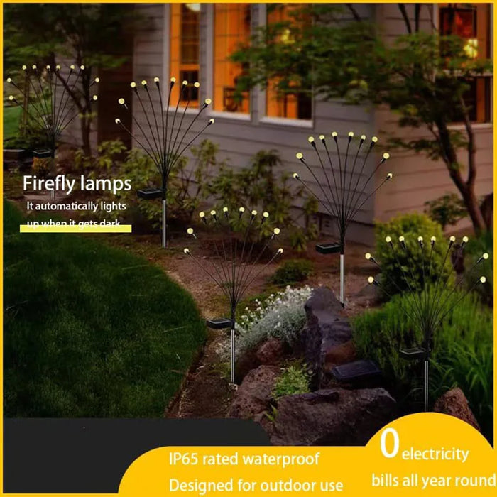 Solar Lights Outdoor Waterproo Solar Garden Lights  Patio Lights Garden Decor Patio Decor Firefly Lights Solar Outdoor