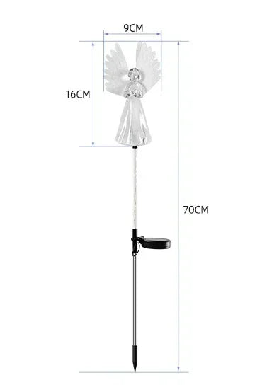 LED Solar Light Waterproof butterfly Solar Flowers Lamp Outdoor Decorative for Garden Yard Lawn Path Lighting Holiday Wedding