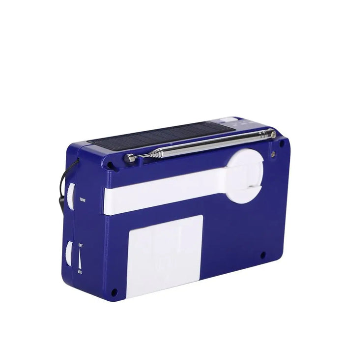 LED Solar Hand Crank Radio Solar Power USB Charger AM FM Radio SOS Alarm Auto Scan AM/FM Emergency Flash Light Outdoor Camping