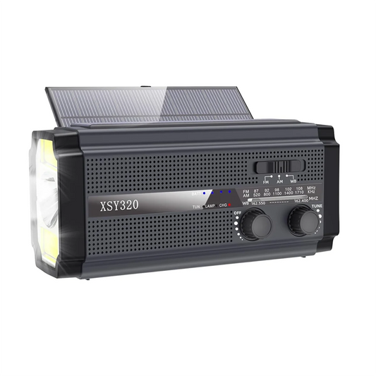 Sale Emergency Weather Radio Hand Crank Solar Radio Portable AM/FM/NOAA Radio with 5 Charging Modes Cell Phone Charger