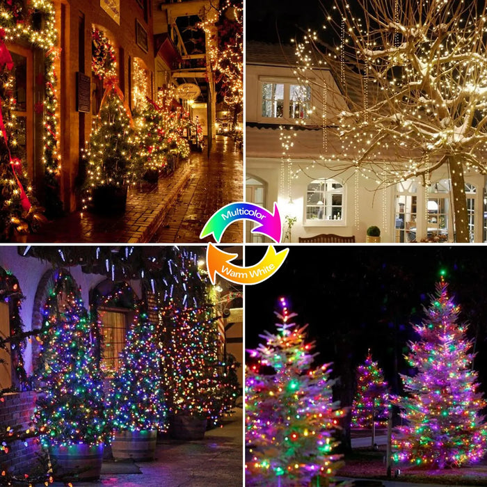 LED Solar Outdoor String Lights 8 Modes Waterproof Solar Fairy Garland Light For Tree Patio Garden Street Wedding Party Decora
