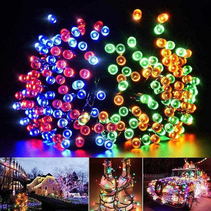 Outdoors Solar String Light 20/50/100LED 8 Modes Solar Lamp Waterproof for Gardens Wedding Party Valentines Christmas Tree Homes