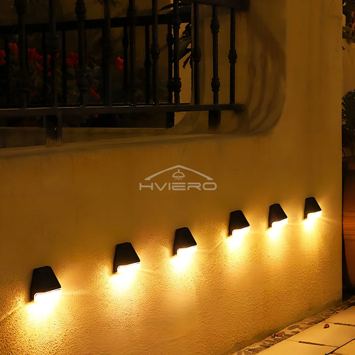 Led Solar Wall Lamps Lighting Ultra Bright Outdoor Rainproof Courtyard Garden Decoration Staircase Steps Fences Induction Light