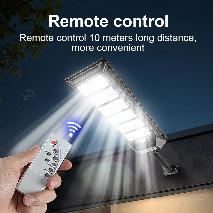 Super Bright 10000W/5000W/500W Outdoor Solar Light 300°Wide Angle Motion Sensor Street Light Outdoor High Power LED Street Lamp