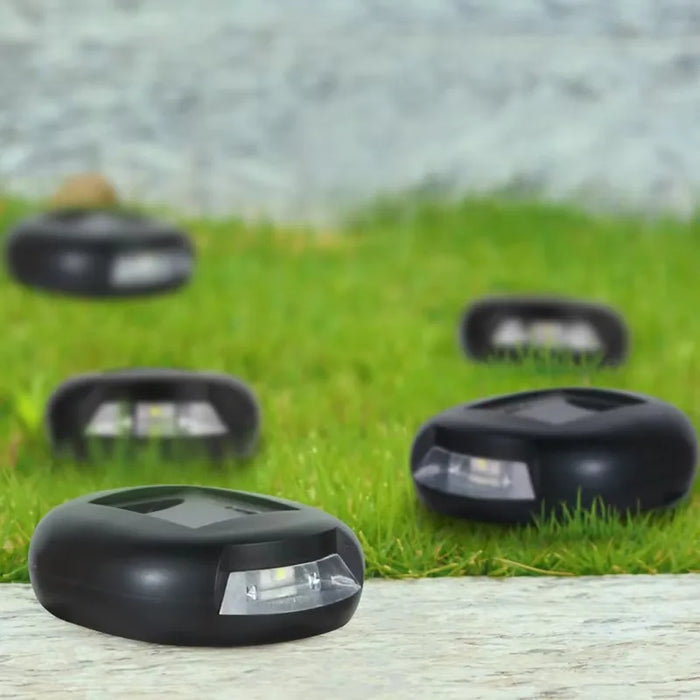 2 LEDs Wall Solar Floor Lights IP65 Waterproof Floor Lights Aisle Corridor Terrace Solar Garden Lights